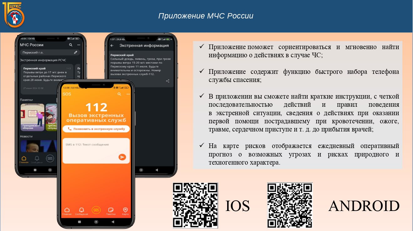 Мобильное приложение МЧС России